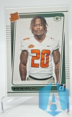 2021 Panini Donruss Kylin Hill #295 Rated Rookie Portrait RC Green Bay Packers